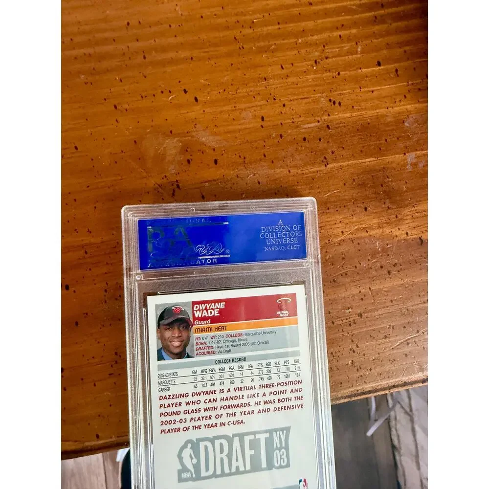 2003-04 Topps Dwyane Wade #225 Rookie RC PSA 8 NM-MT Miami Heat HOF